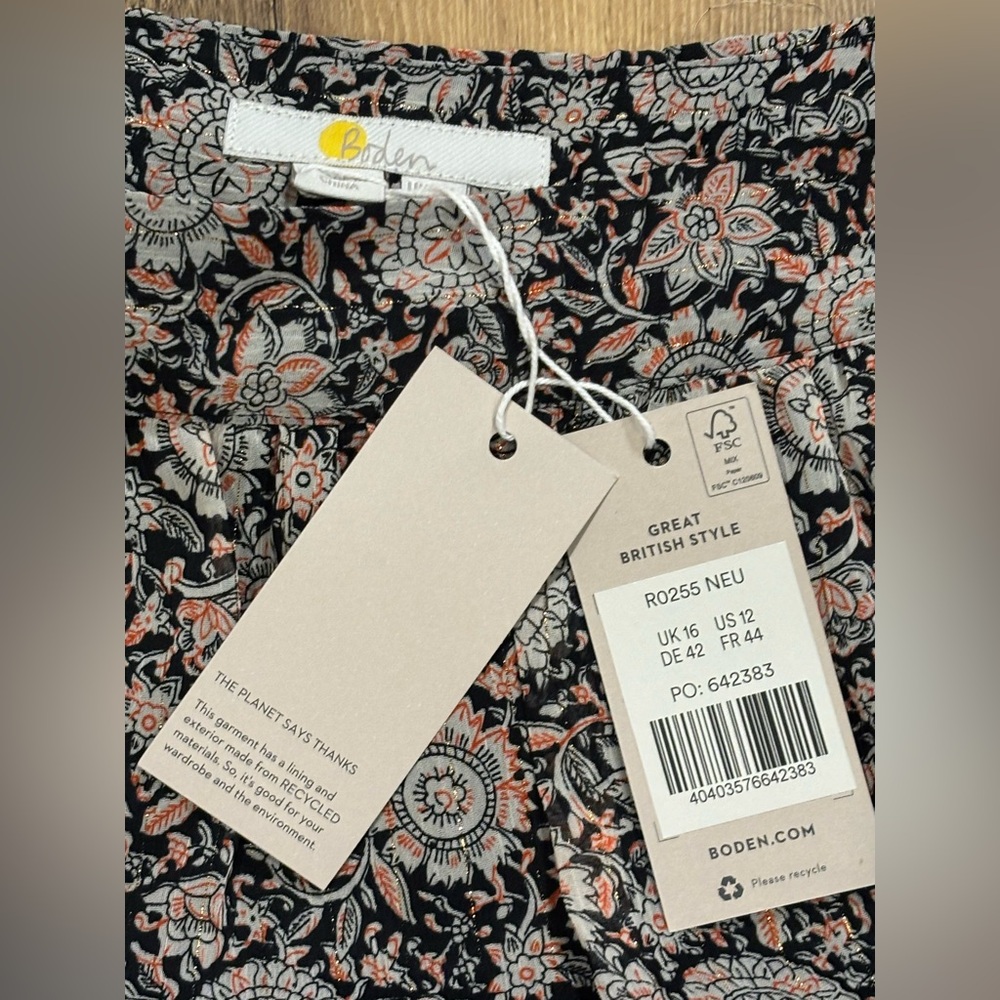 BODEN Ruffle Mini Skirt (R0255)-NEW - Picture 4 of 6